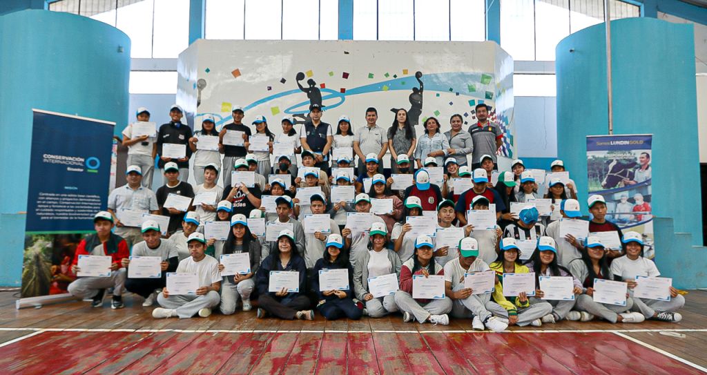 A finales de enero, en el marco del Día Mundial de la Educación Ambiental, la Dirección Distrital de Educación El Pangui–Yantzaza de Zamora Chinchipe, Conservación Internacional Ecuador (CI-Ecuador) y la empresa Lundin Gold